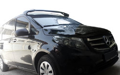 Козирьок на лобове скло (чорний глянець, 5мм) для Mercedes Vito / V W447 2014↗ мм.