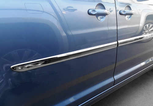 Накладки на молдинги (4 шт, нерж) для VW Caddy 2015 - Omsa Line (Туреччина) Коротка база