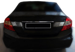 Хром накладка над номером на кришку багажника (нерж.) для Honda Civic 2012+