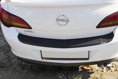 Накладка на задній бампер EuroCap (Sedan, ABS) для Opel Astra J 2010↗ мм.