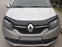 Дефлектор капота (EuroCap) для Renault Logan MCV 2013↗ мм.