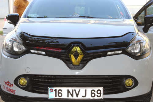 Дефлектор капота (EuroCap) для Renault Clio IV 2012-2019рр.