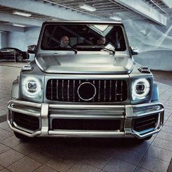 Передняя защита тип-1для Mercedes G сlass W463 2018-2023