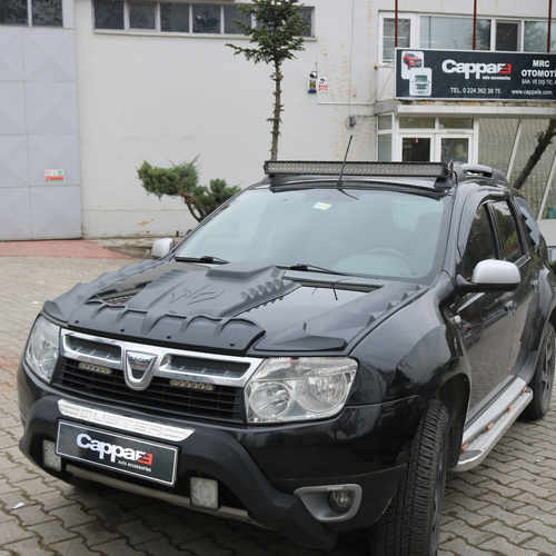 Накладка на капот (ABS) для Renault Duster 2008-2017 рр.