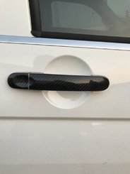 Накладки на ручки (натуральний карбон) 4 ручки для Volkswagen Touran 2010-2015 рр.