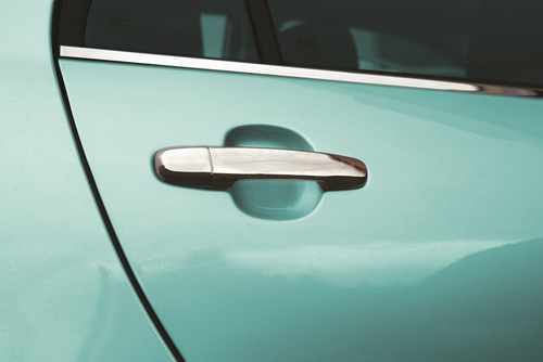 Хром накладки на ручки для Toyota Rav4 2007-2012 5шт нерж Carmos (Туреччина) з вирізом під чіп ключ