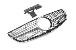 Передня решітка (2014-2016, Diamond Silver) для Mercedes E-сlass coupe C207 2010-2017рр.