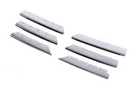 Накладки на решітку (модель 2004-2006, 6 шт, нерж) OmsaLine - Італійська нержавійка для Renault Megane II 2004-2009 рр.