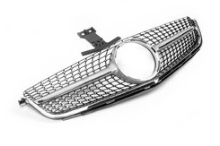 Передня решітка Diamond Silver (для C63) 2007-2011 для Mercedes C-class W204 2007-2015рр.
