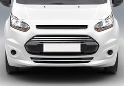 Накладки на передній бампер і решітку (4 шт, нерж) для Ford Connect 2014-2021 рр.