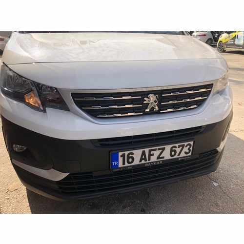 Планка над номером (нерж.) для Peugeot Partner/Rifter 2019-
