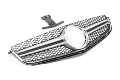 Передня решітка AMG Silver (для C63) 2007-2011 для Mercedes C-class W204 2007-2015рр.