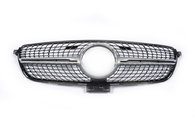 Тюнінг решітка радіатора (Diamond Silver) З місцем під камеру для Mercedes GLE coupe C292 2015-2019рр.