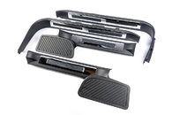 Пороги з підсвічуванням (чорні) для Toyota Land Cruiser 200 2016-