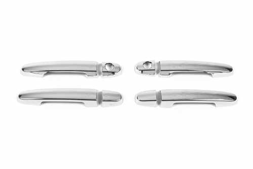 Хром накладки на ручки для Toyota Rav4 2007-2012 5шт нерж Carmos (Туреччина) з вирізом під чіп ключ