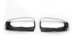 Накладки на дзеркала (2 шт., нерж) для BMW X5 E-70 2007-2013рр.
