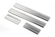 Накладки на пороги OmsaLine (4 шт, нерж.) для Ford Fiesta 2002-2008 рр.