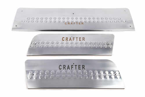 Хром накладки на дверні пороги (3 шт) Carmos для Crafter VW 2006-2018