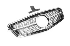 Передня решітка Diamond Silver (2009-2012) для Mercedes E-сlass W212 2009-2016рр.