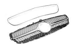 Передня решітка 2014-2018 (Diamond Silver) для Mercedes CLS C218 2011-2018рр.