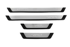 Накладки на пороги Flexill (4 шт) для Peugeot Sport Traveller 17-/Citroen SpaceTourer 17-/Opel Vivaro 2019+, Toyota Proace 2017+