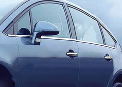 Хром нижні молдинги стекол (нерж.) SD для Citroen C4 2005-2010+
