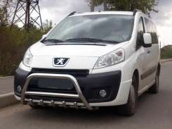Кенгурятник WT003/4 (нерж.) без надписи, 60 мм для Fiat Scudo 2007-2015 .