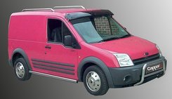 Козирьок на лобове скло (чорний глянець, 5мм) для Ford Connect 2010-2013 рр.