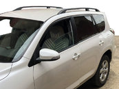 Рейлінги Чорні Турецькі Коротка база, Пластикові ніжки для Toyota Rav 4 2006-2013 років.