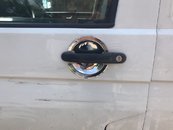 Накладки поід ручки нерж (3 шт) для VW Т5/T6 2015+ Carmos