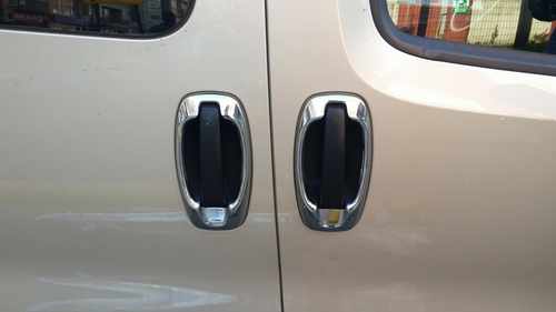 Хром окантовка дверних ручок Carmos для Fiat Fiorino/Qubo 2008-