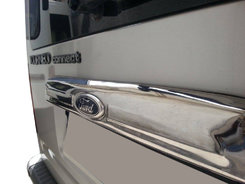 Хром накладки для Ford Connect 10-14 задня планка нерж Carmos (Туреччина)