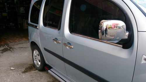 Хром нижні молдинги стекол (4 шт) для Renault Kangoo 2008+