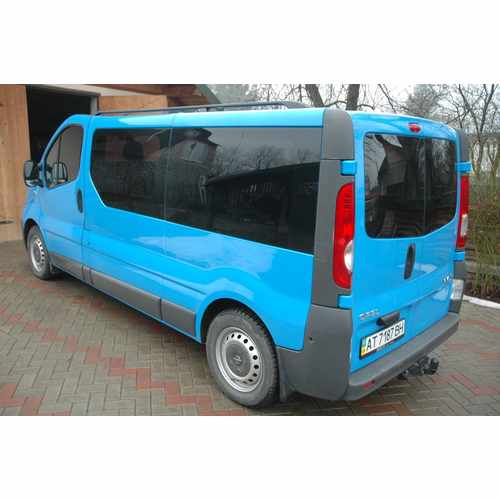 Рейлінги чорні Довга, пластикові ніжки для Renault Trafic 2001-2015 рр.