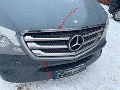 Обводка решітки Omsa для Mercedes Sprinter 2013-