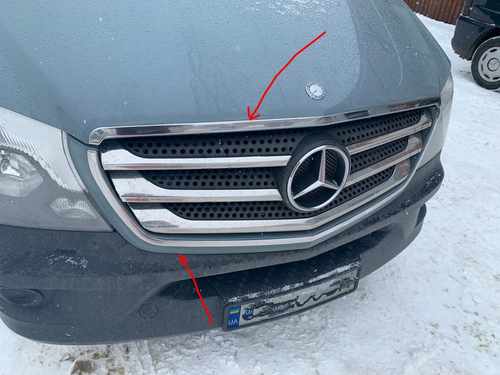 Обводка решітки Omsa для Mercedes Sprinter 2013-
