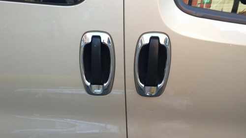Хром окантовка дверних ручок Carmos для Fiat Fiorino/Qubo 2008-
