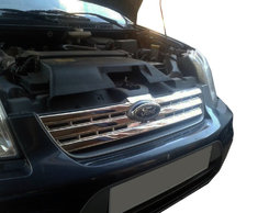 Накладки на передню решітку (нерж.) OmsaLine - Італійська нержавійка для Ford Connect 2010-2013 рр.