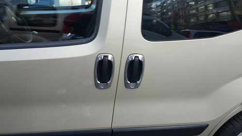 Хром окантовка дверних ручок Carmos для Fiat Fiorino/Qubo 2008-
