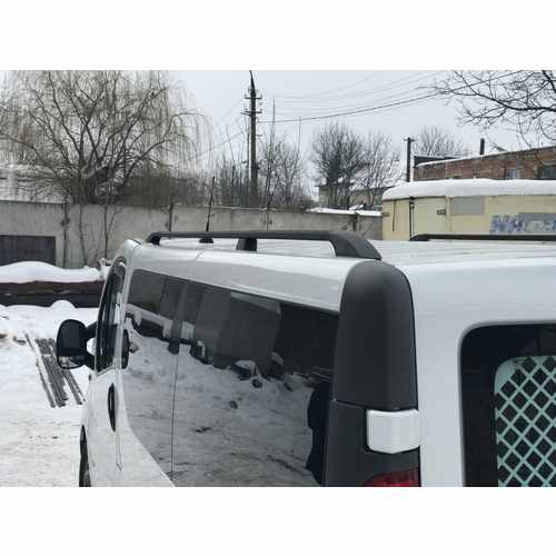 Рейлінги чорні Довга, пластикові ніжки для Renault Trafic 2001-2015 рр.