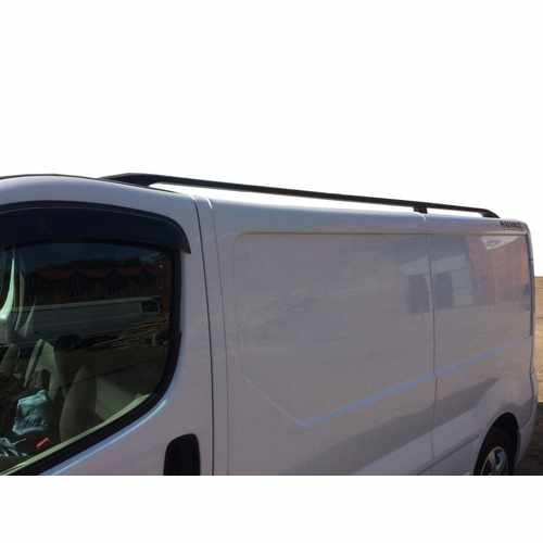 Рейлінги чорні Довга, пластикові ніжки для Renault Trafic 2001-2015 рр.