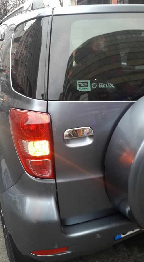 Хром накладка на ручку двері багажника (нерж.) Omsa для Daihatsu Terios