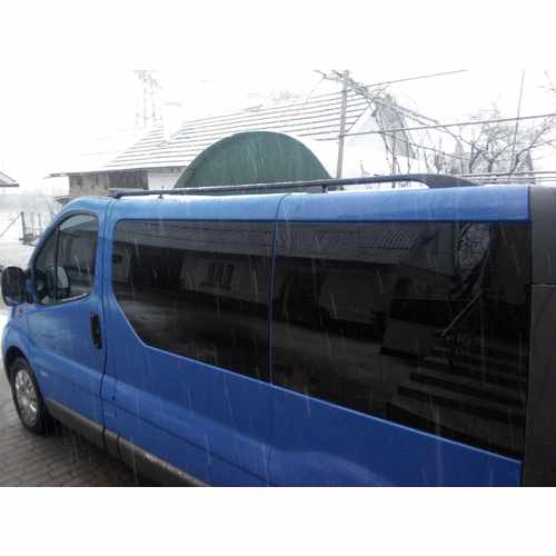 Рейлінги чорні Довга, пластикові ніжки для Renault Trafic 2001-2015 рр.