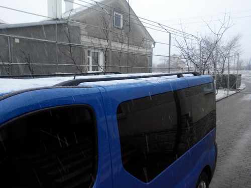 Рейлінги Чорні Довга, пластикові ніжки для Opel Vivaro 2001-2015 рр.