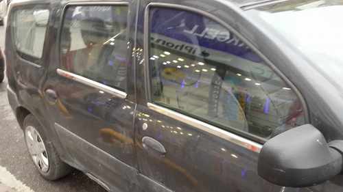 Хром нижні молдинги стекол (нерж.) 4 шт. Omsa для Renault Logan MCV