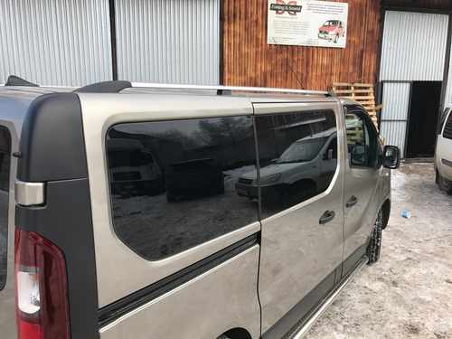 Рейлінги Хром Довга, Пластикові ніжки для Opel Vivaro 2015-2019 рр.