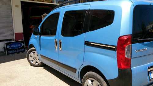 Хром молдинг під зсувну двері (нерж.) 2 шт. Omsa для Fiat Fiorino