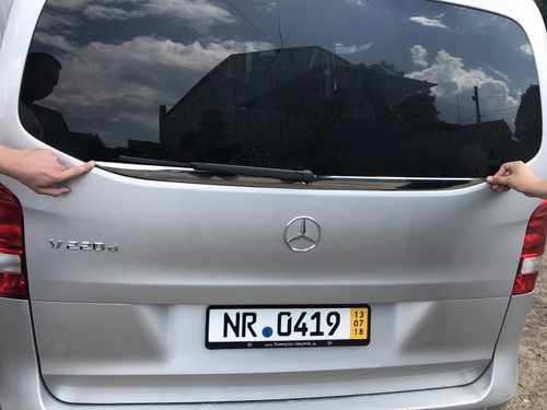 Кромка заднього скла (нерж) для Mercedes Vito 447 2015+