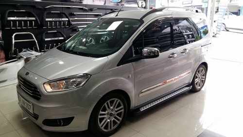 Молдинг дверей (4 шт, нерж) для Ford Courier 2014↗ мм.