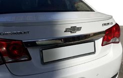 Хром накладка над номером на кришку багажника (нерж.) Omsa для Cruze 2009+